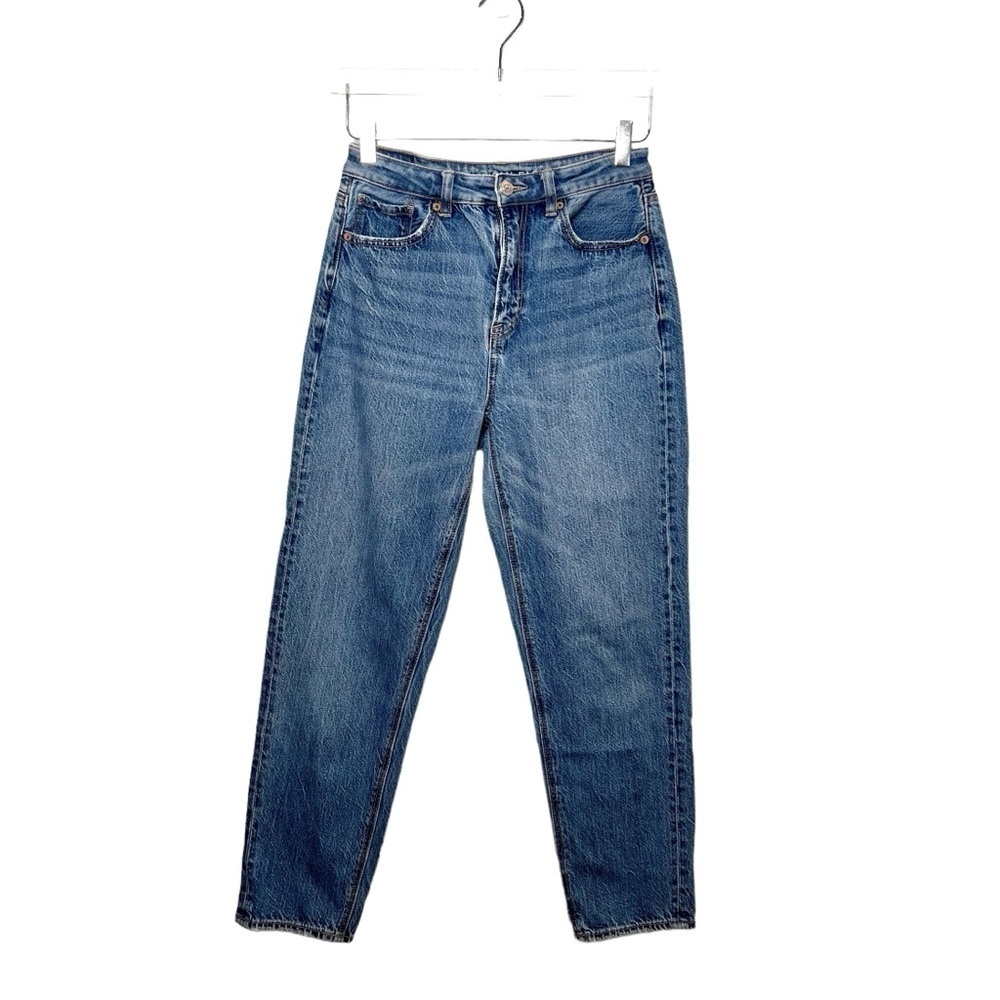American Eagle Mom Straight High Rise Comfort Stretch Band Women’s Jeans Sz 4